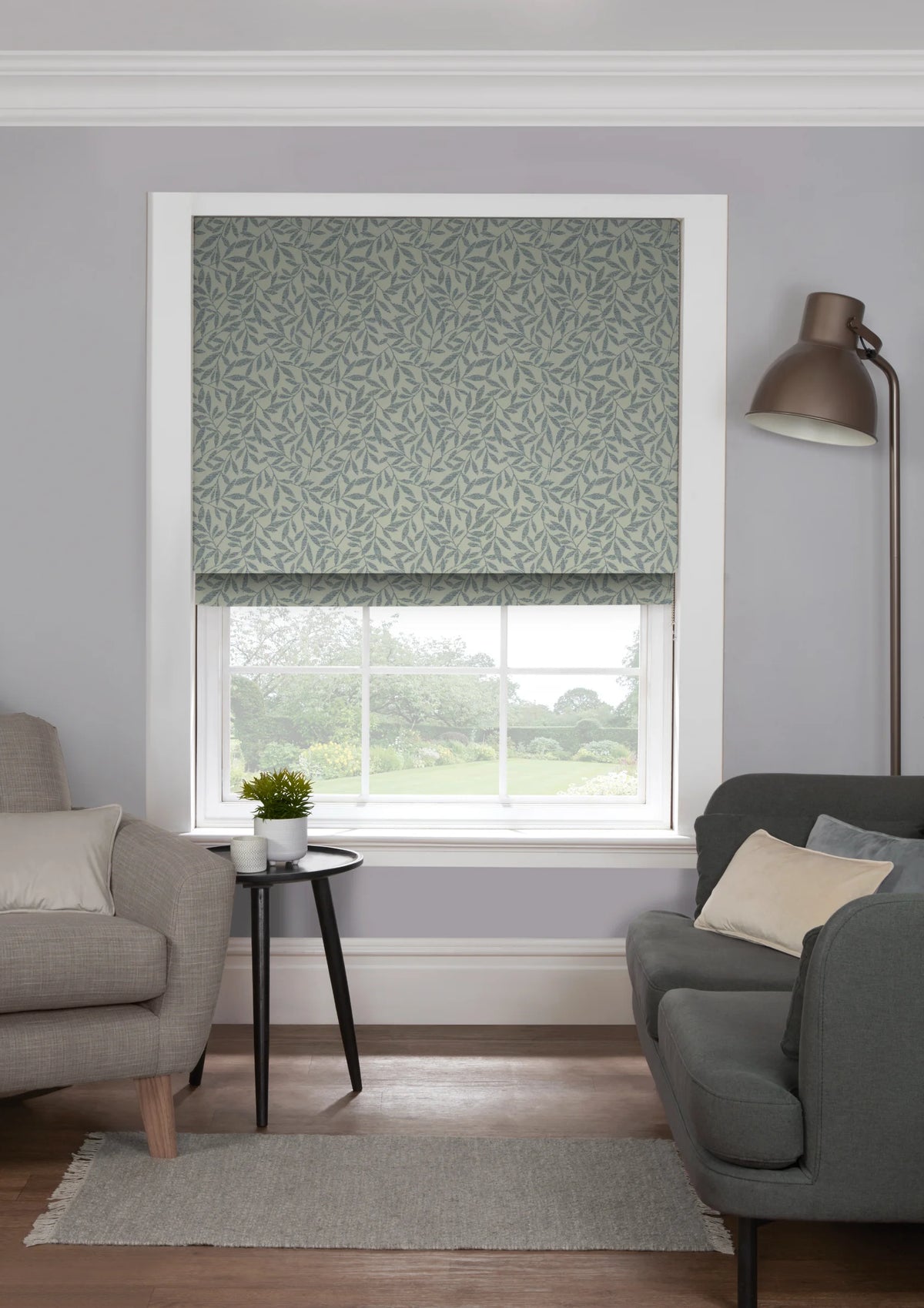 EB Serene Silver Roman Blind