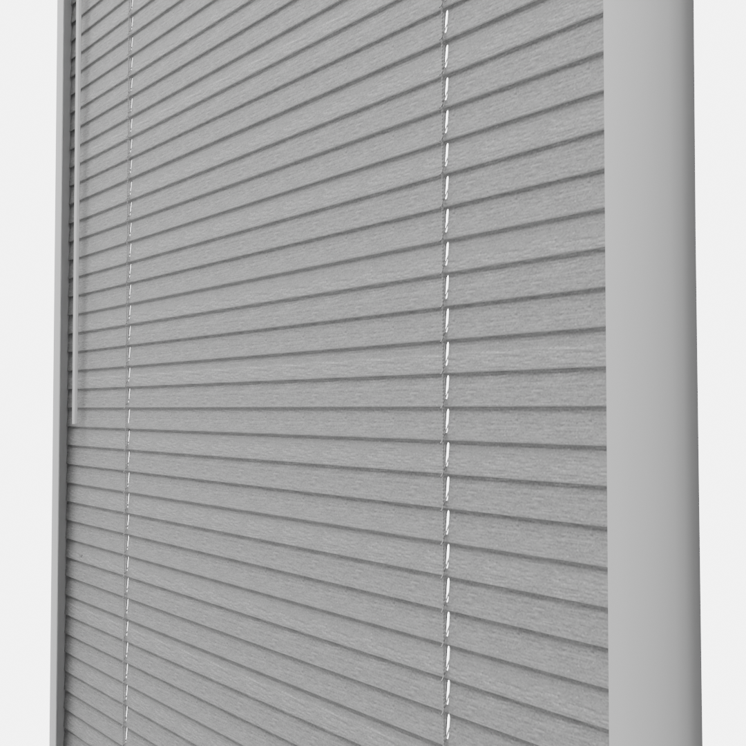 Perfect Fit No Drill Metal Blind - Shiny Silver - 25mm