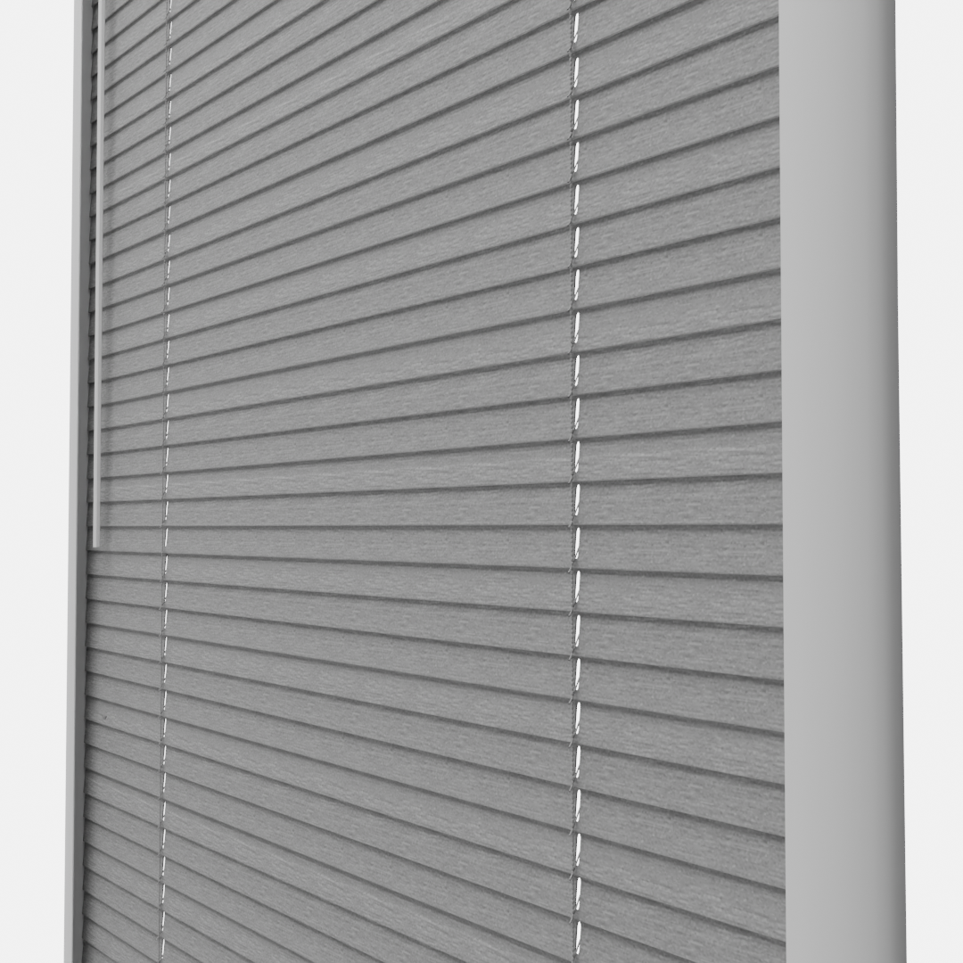 Perfect Fit No Drill Metal Blind - Silver Lustre - 25mm