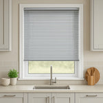 Silver Pitch Metal Venetian Blind - 25mm