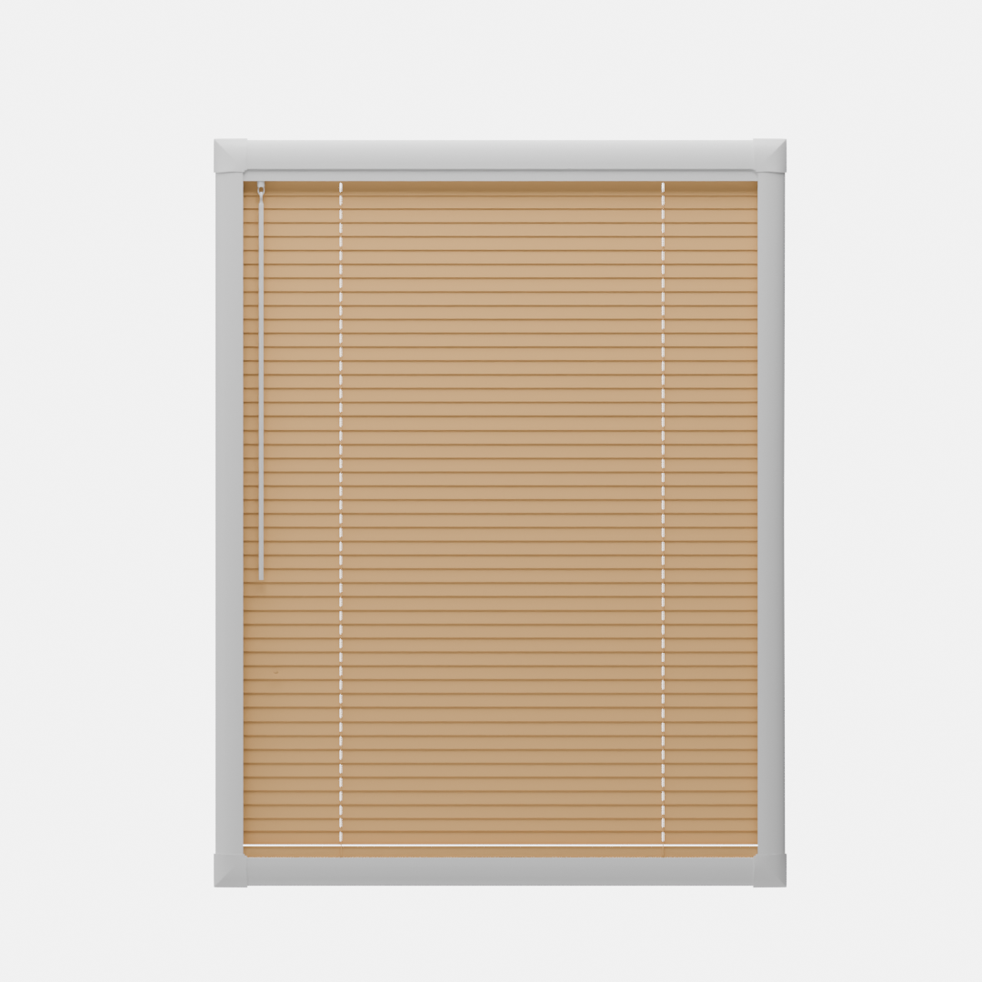 Perfect Fit No Drill Metal Blind - Soft Orange - 25mm