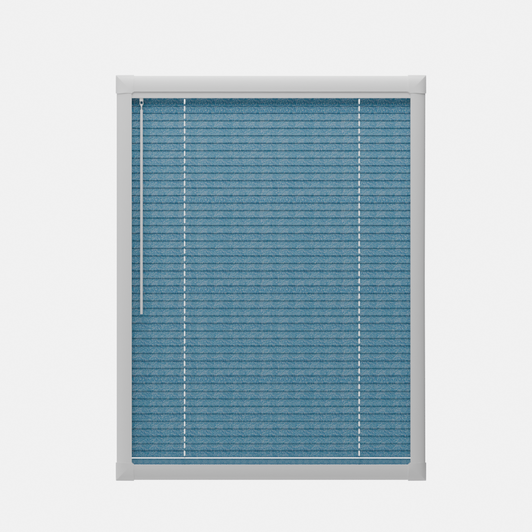 Perfect Fit No Drill Metal Blind - Sparkle Blue - 25mm