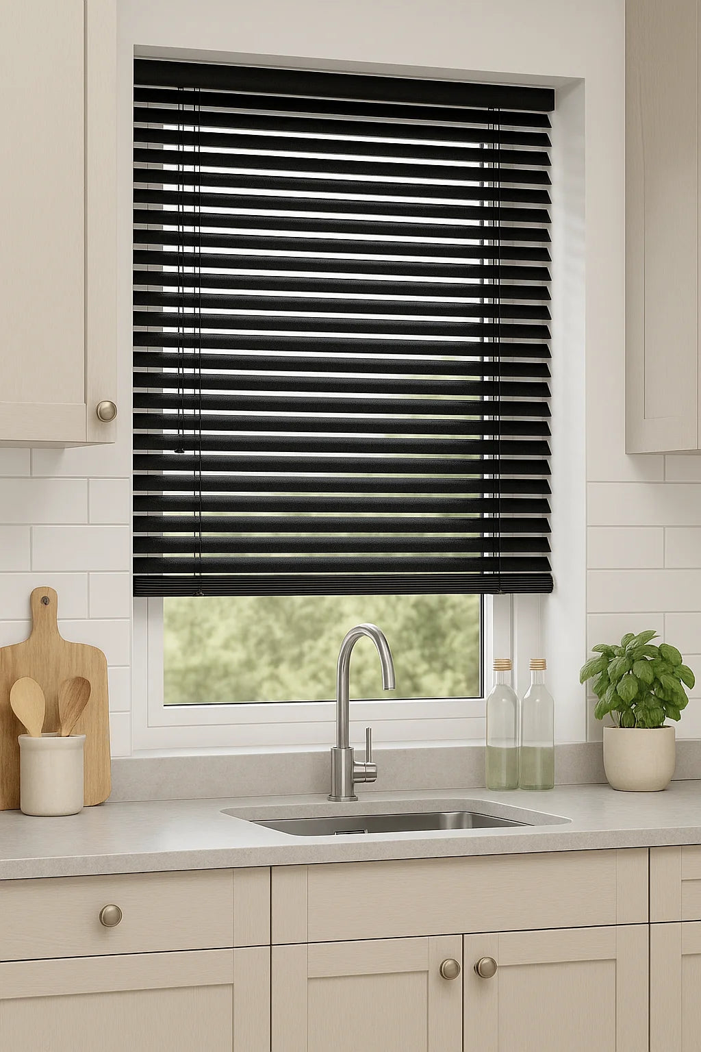 Sparkle Black Metal Venetian Blind - 25mm