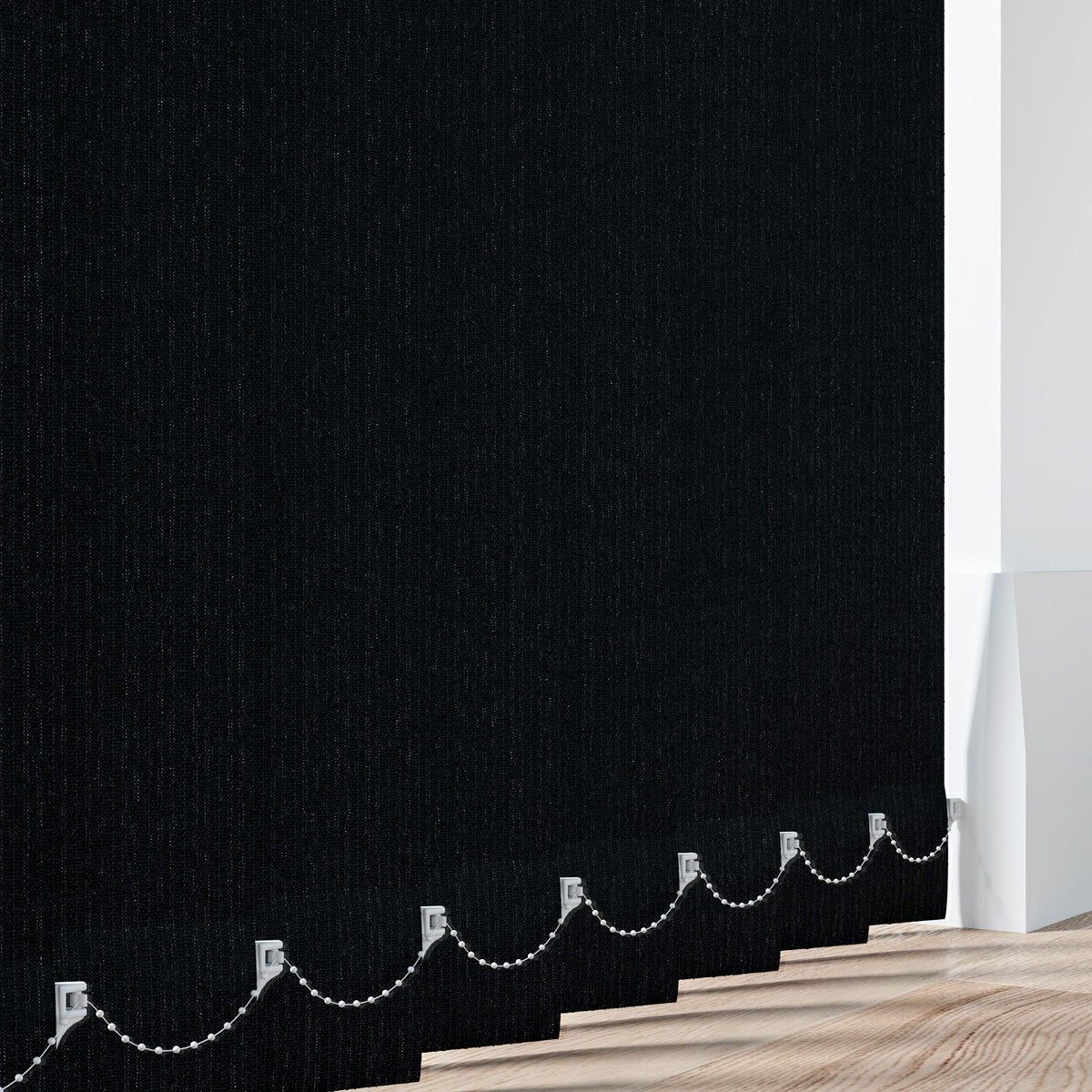 Stripe Black Vertical Replacement Blind Slat