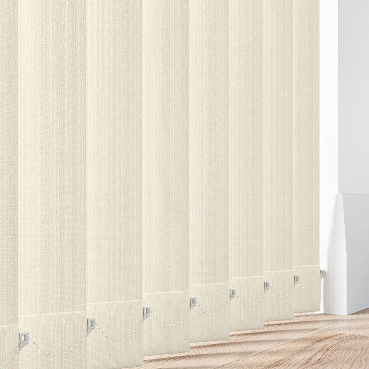 Stripe Ivory Vertical Replacement Blind Slat
