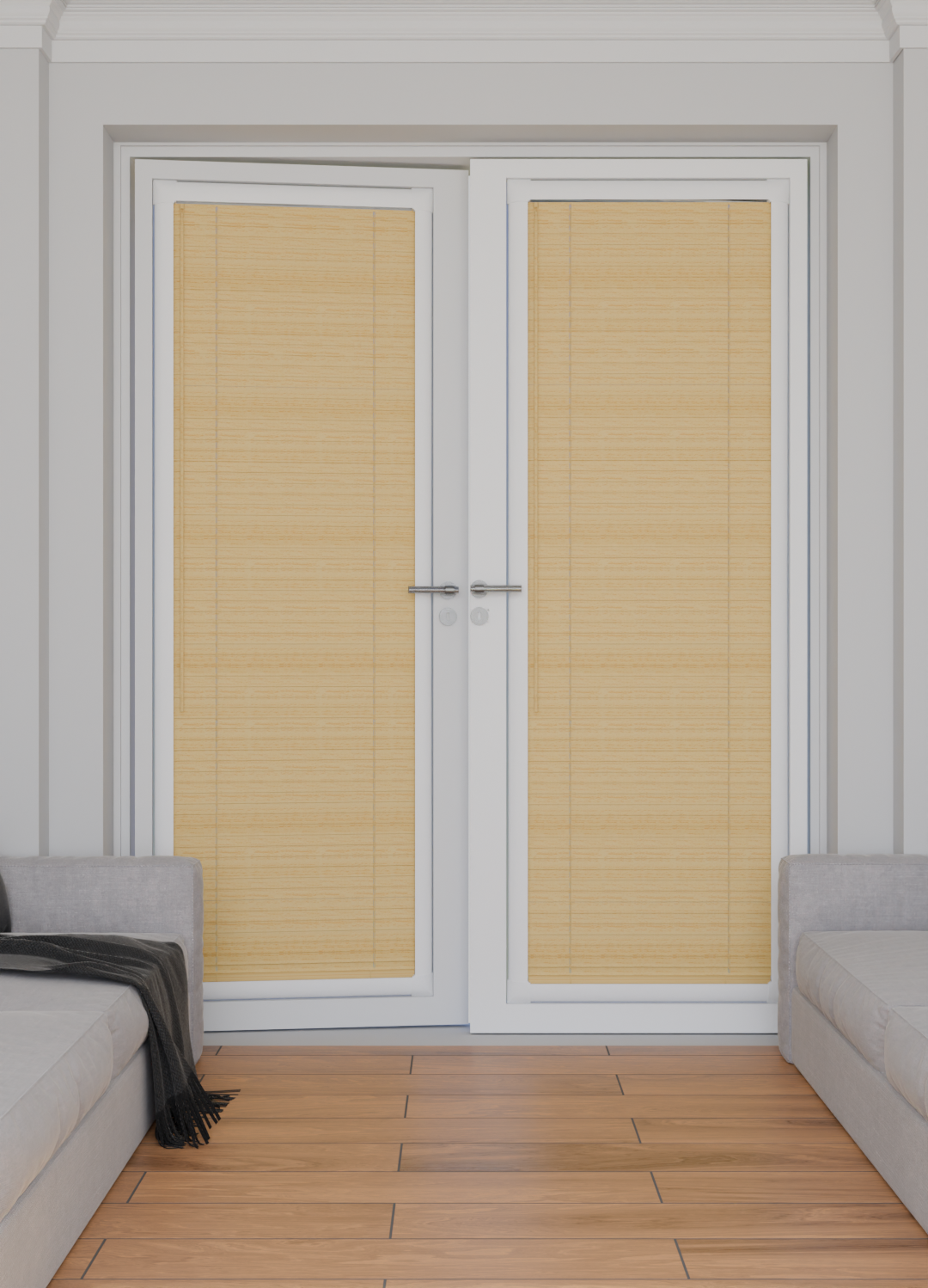 Perfect Fit No Drill Metal Blind - Sugar Maple - 25mm