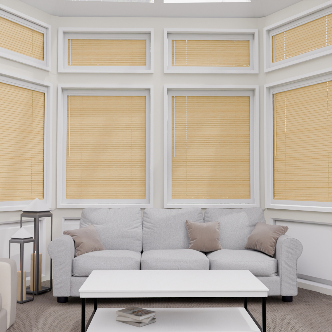 Perfect Fit No Drill Metal Blind - Sugar Maple - 25mm