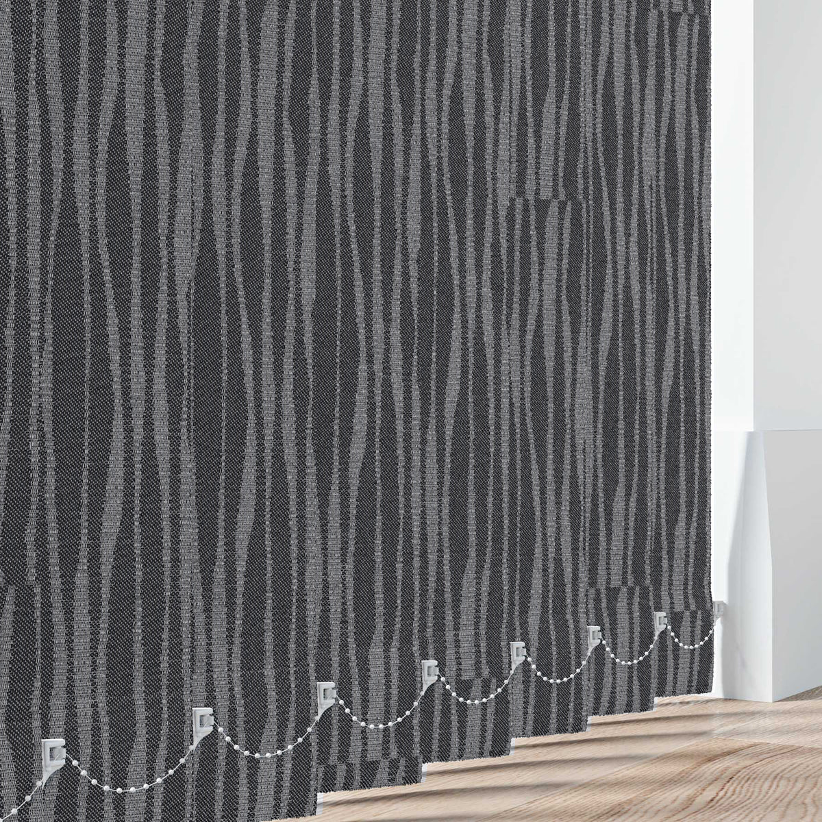 Symphony Black Out Black Vertical Replacement Blind Slat