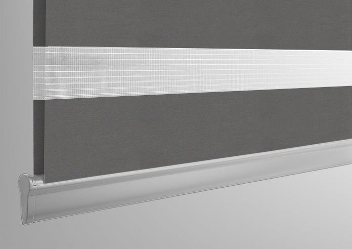 Truro Blackout Mid Grey Electrical Day and Night Blind