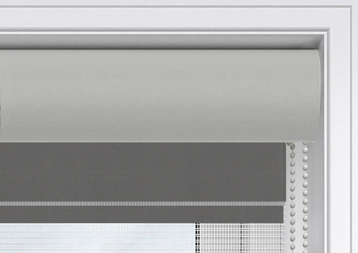 Truro Blackout Mid Grey Day and Night Blind