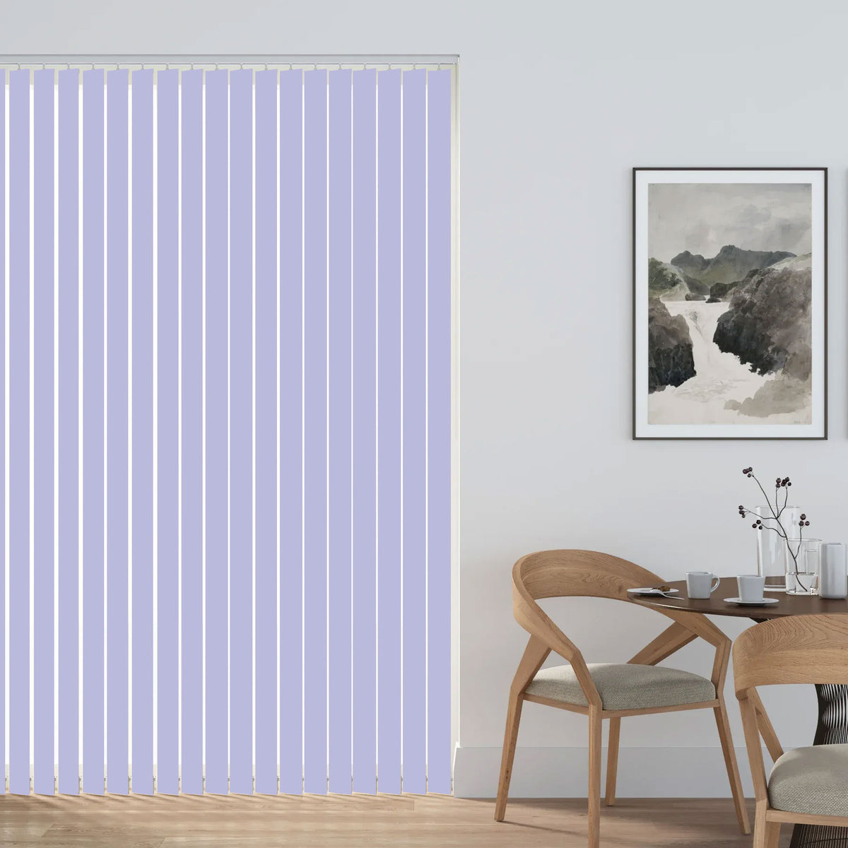 unity lilac vertical blind