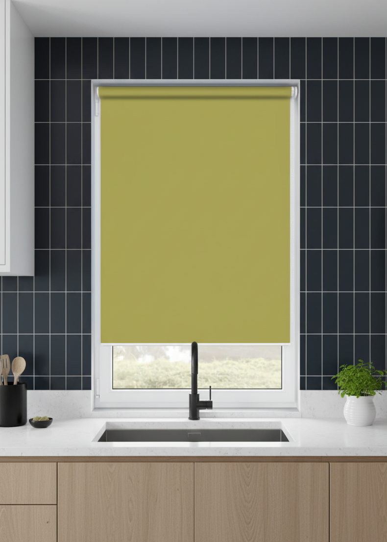 Unity Polaris Lime Electrical Roller Blind