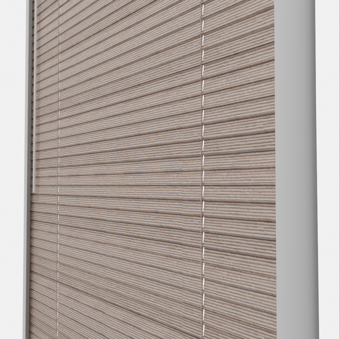 Perfect Fit No Drill Metal Blind - Walnut - 25mm