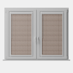 Perfect Fit No Drill Metal Blind - Walnut - 25mm
