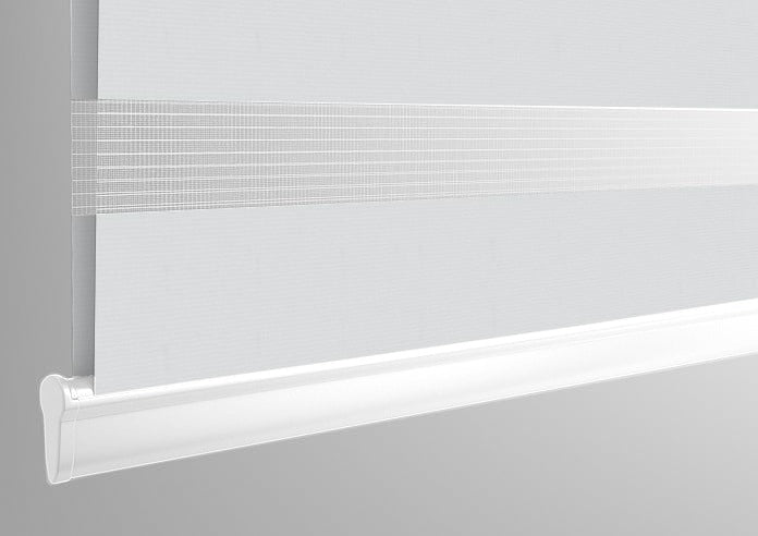 Ozark White- Electrical Day and Night Blinds