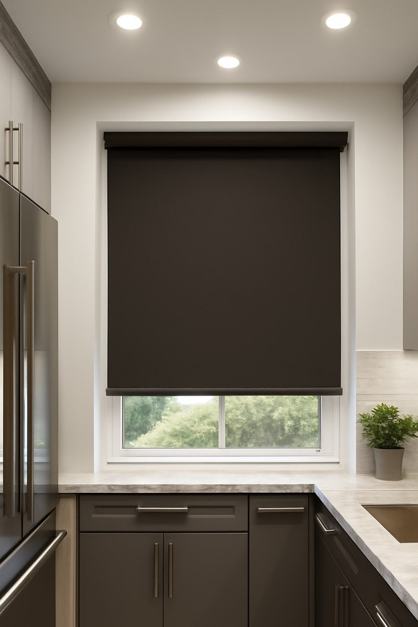 Origin Black Electrical Roller Blind