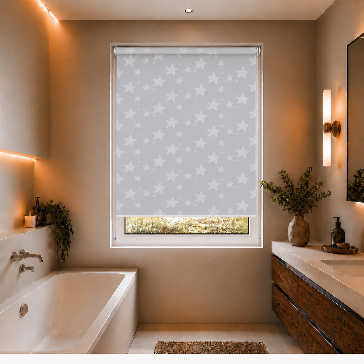 Magical Grey Roller Blind