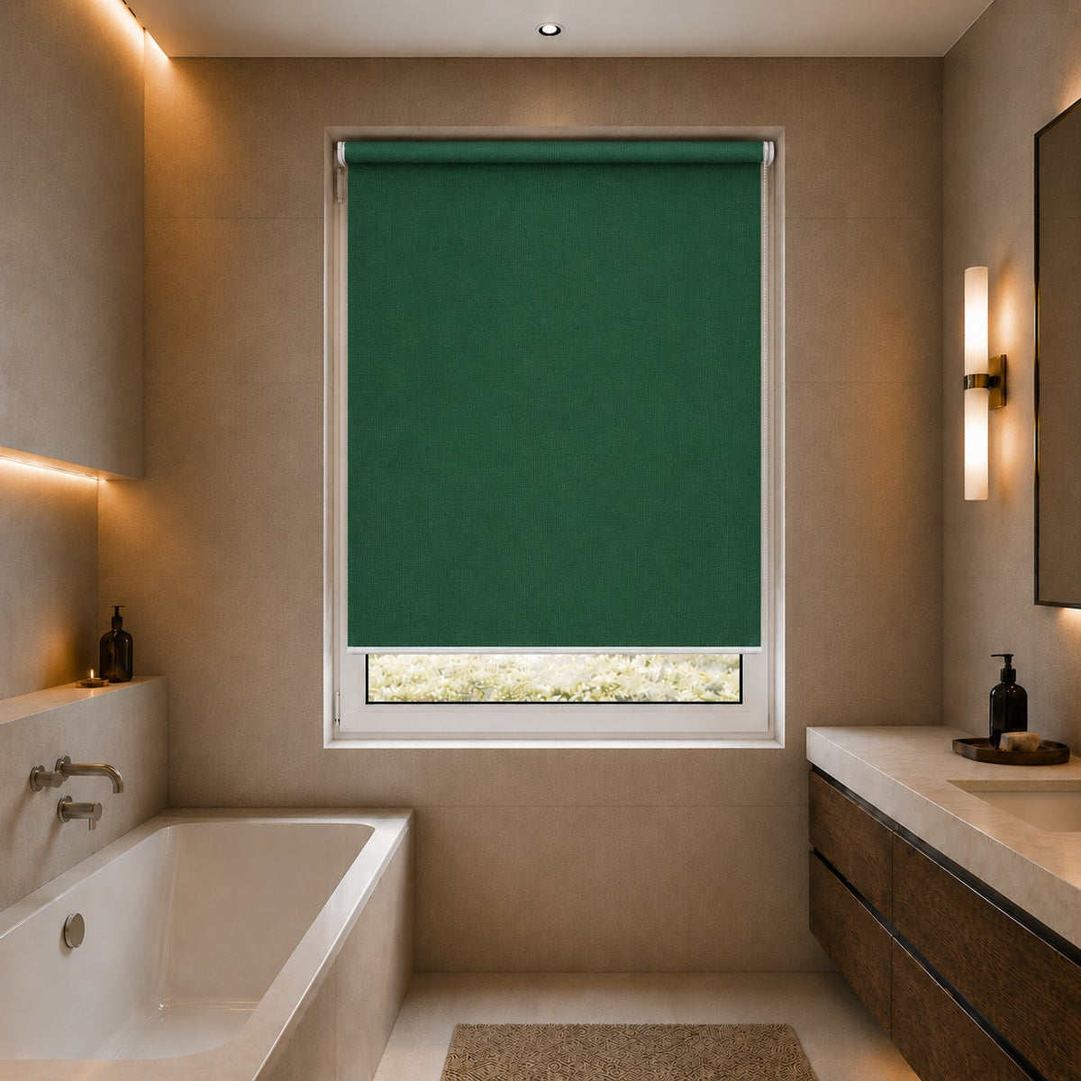 Atlantex Asc Hunter Green Roller Blind