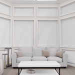 Perfect Fit No Drill Pleated White