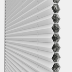 Thermal Blackout Perfect Fit No Drill Pleated White