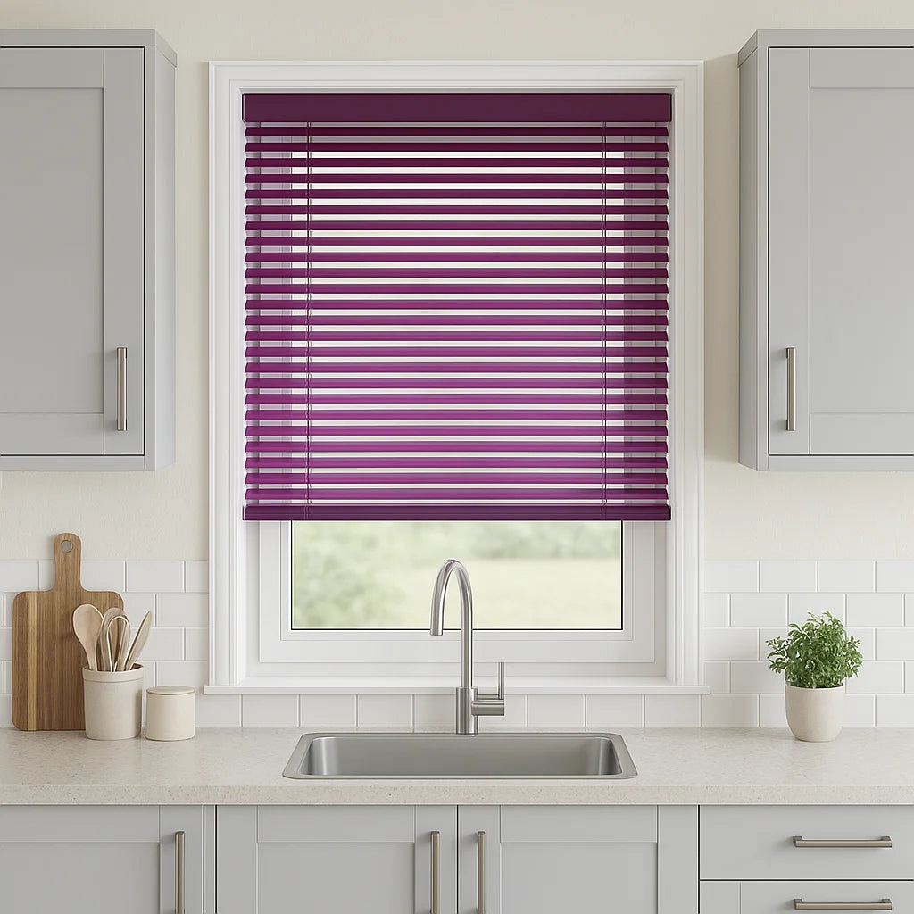 Wild Plum Metal Venetian Blind - 25mm
