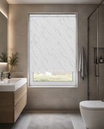 Fiesta White - PVC Blackout Waterproof Roller Blind