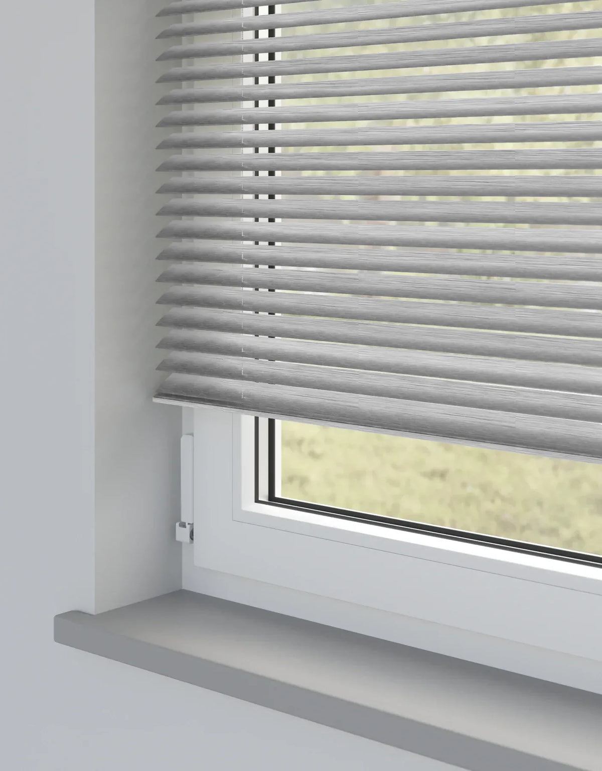 Brushed Silver MetalVenetian Blind
