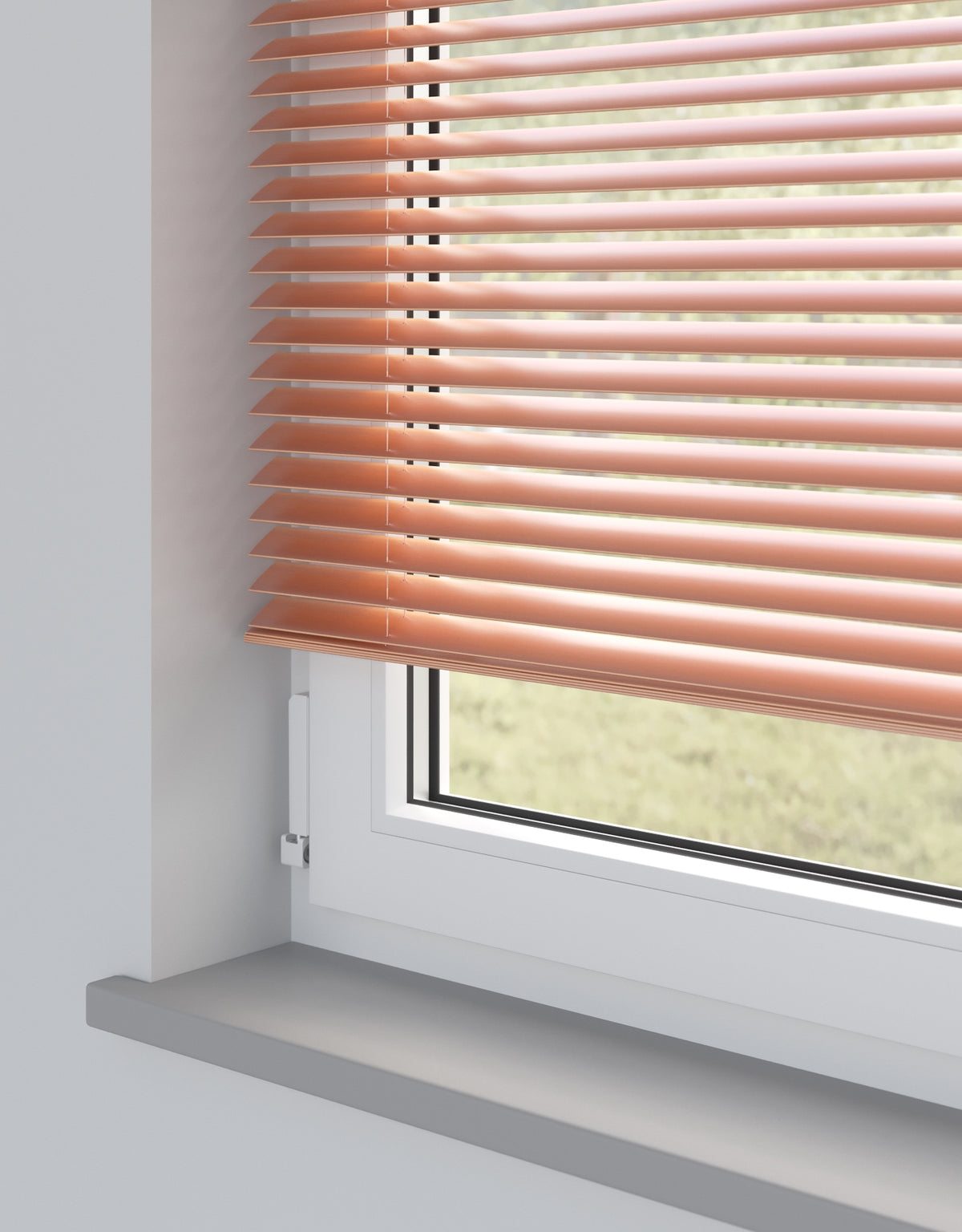 Burnt Orange MetalVenetian Blind