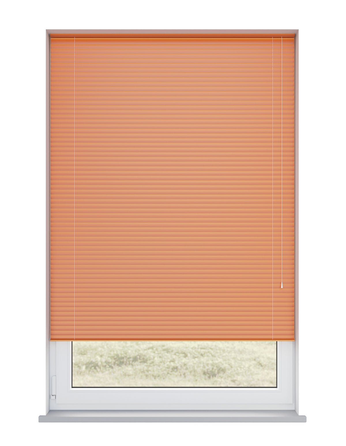 Burnt Orange MetalVenetian Blind