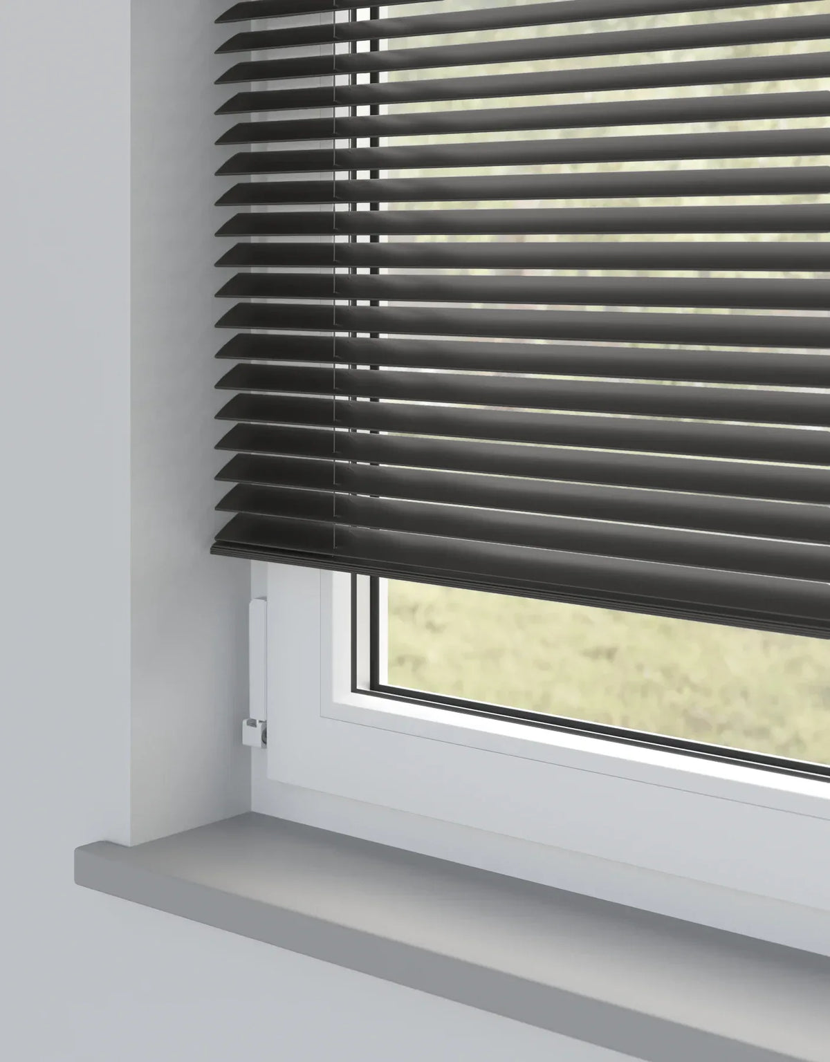 Charcoal Grey MetalVenetian Blind - 25mm