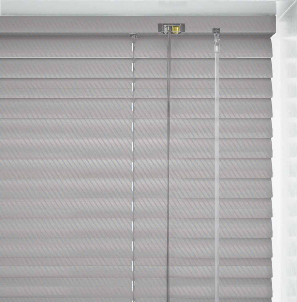 Silver Pitch Metal Venetian Blind - 25mm