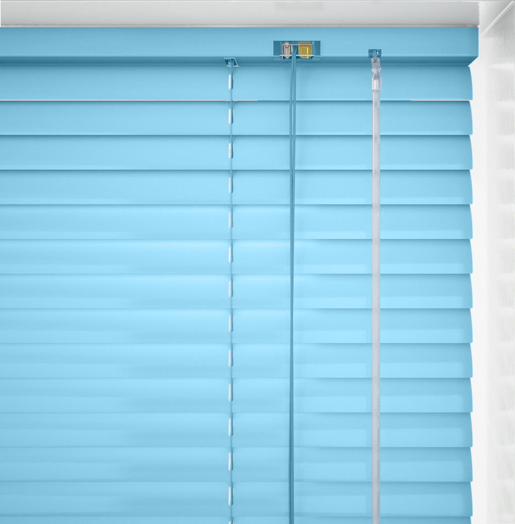 Cool Aqua MetalVenetian Blind - 25mm