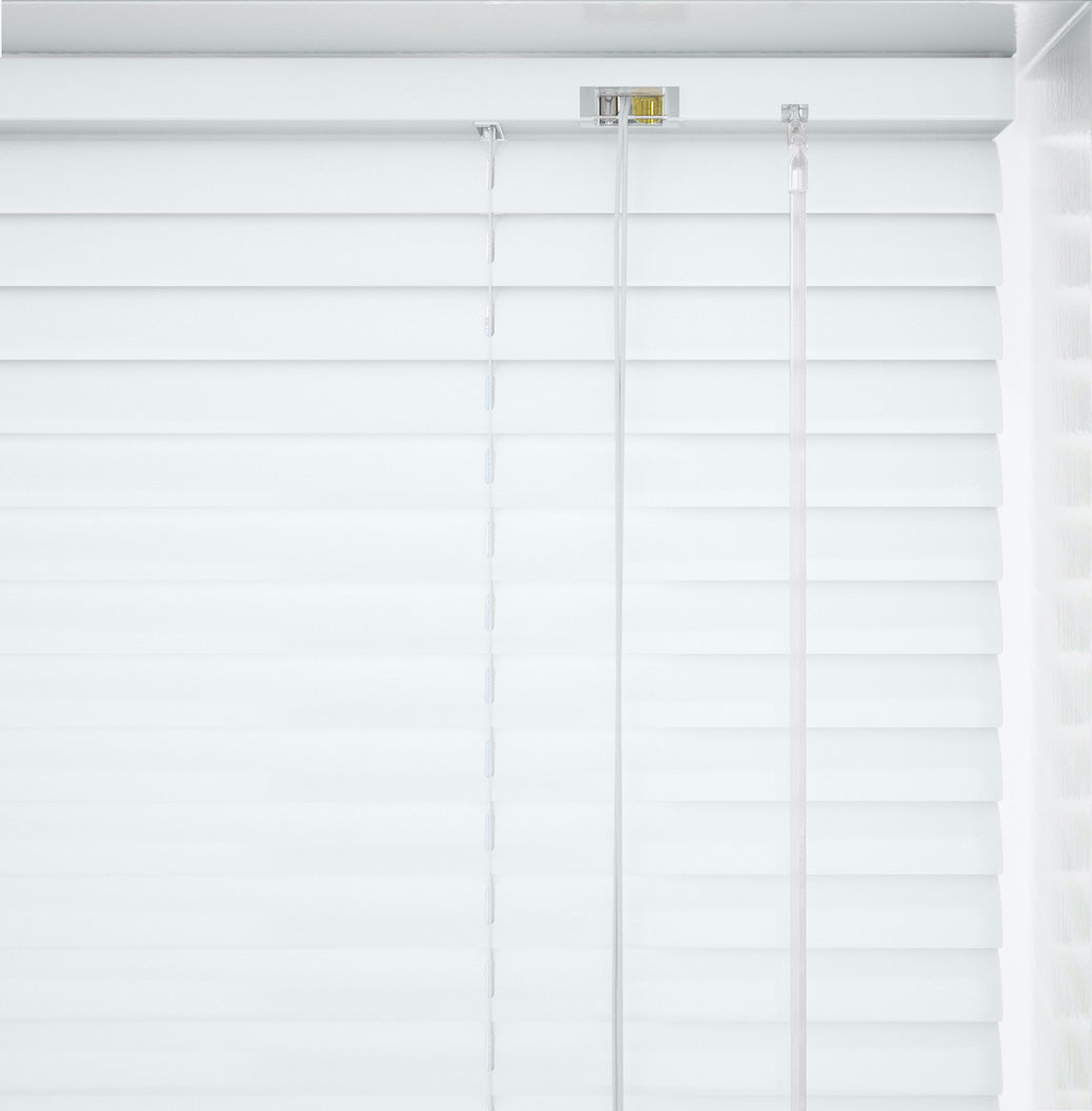 Gloss White Metal Venetian Blind - 25mm