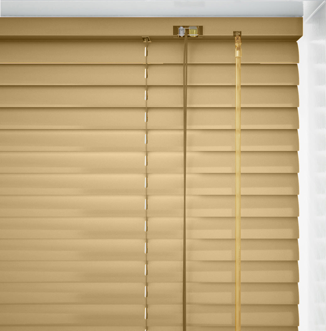Honey Metal Venetian Blind - 25mm