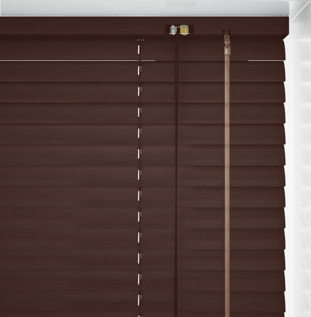 Mahogany Metal Venetian Blind - 25mm