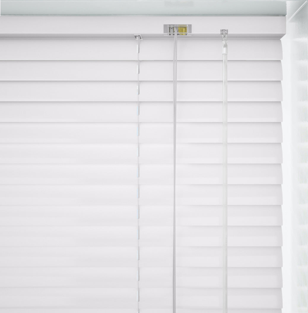 White Shimmer Metal Venetian Blind - 25mm