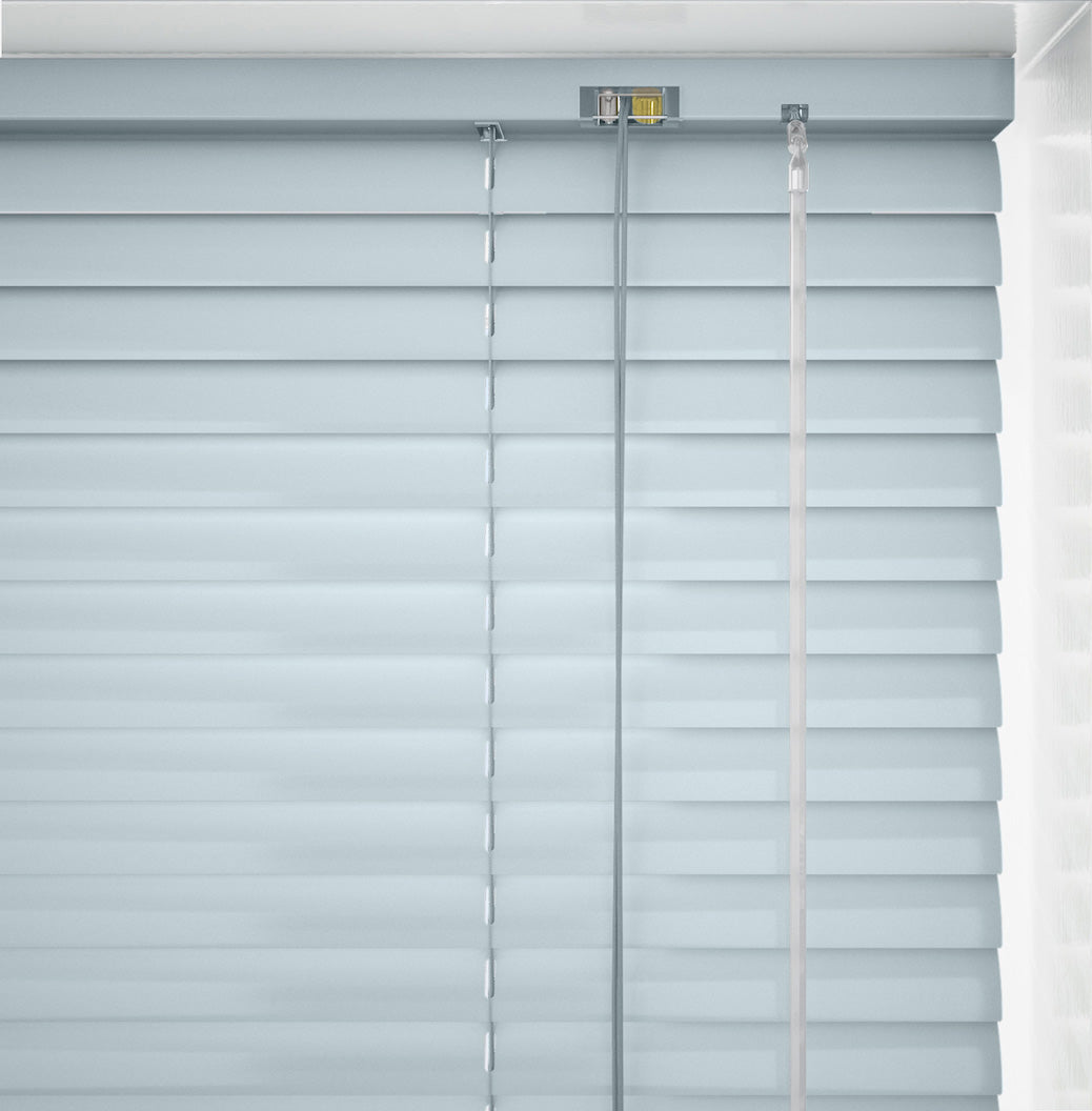Ice Blue Metal Venetian Blind - 25mm