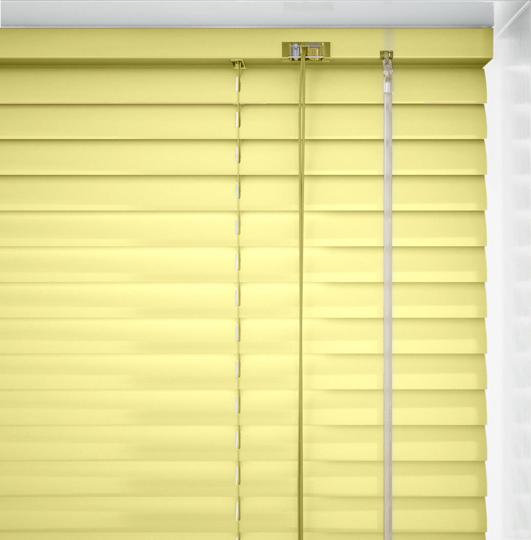 Golden Yellow Metal Venetian Blind