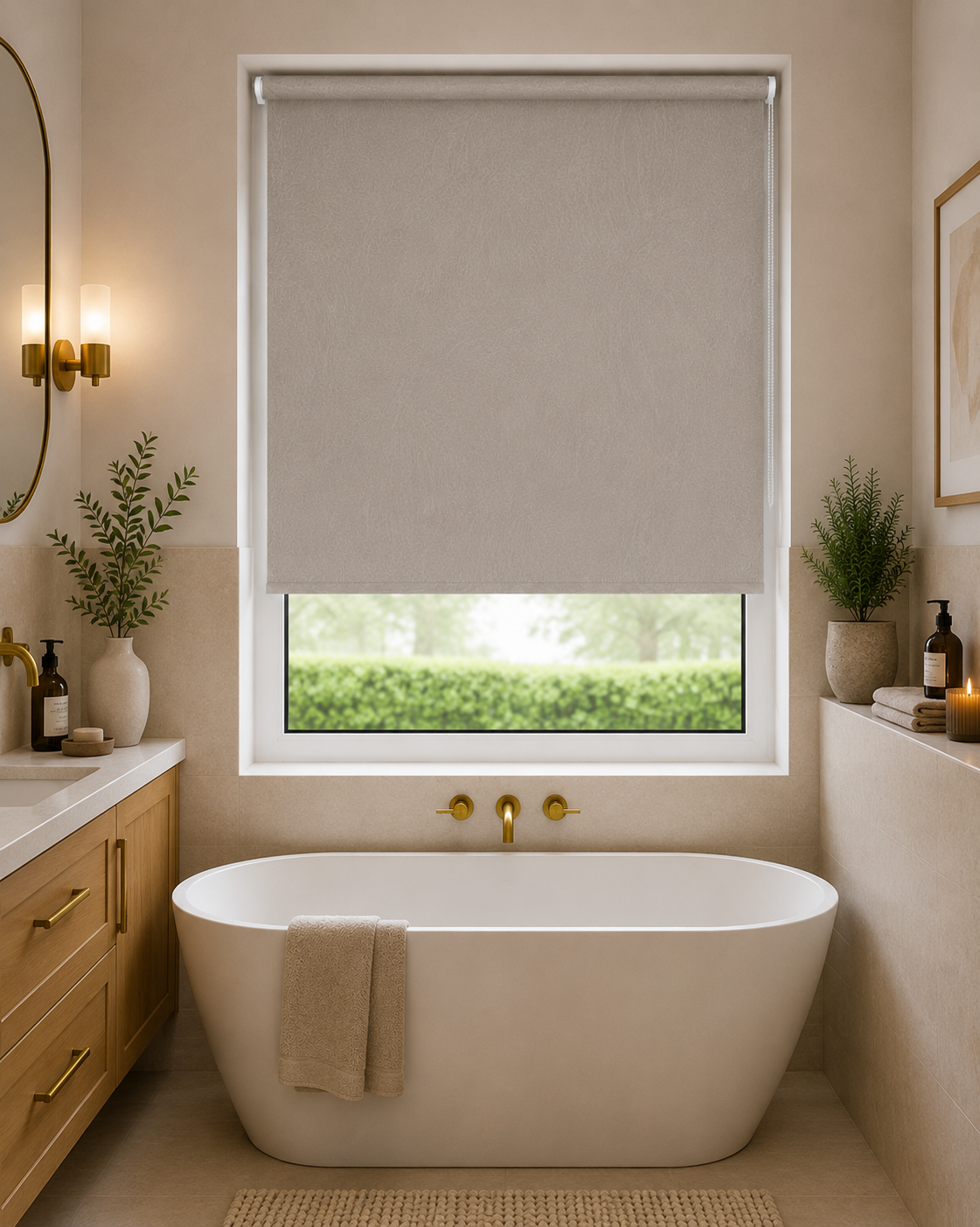 Havana PVC Beige Roller Blind