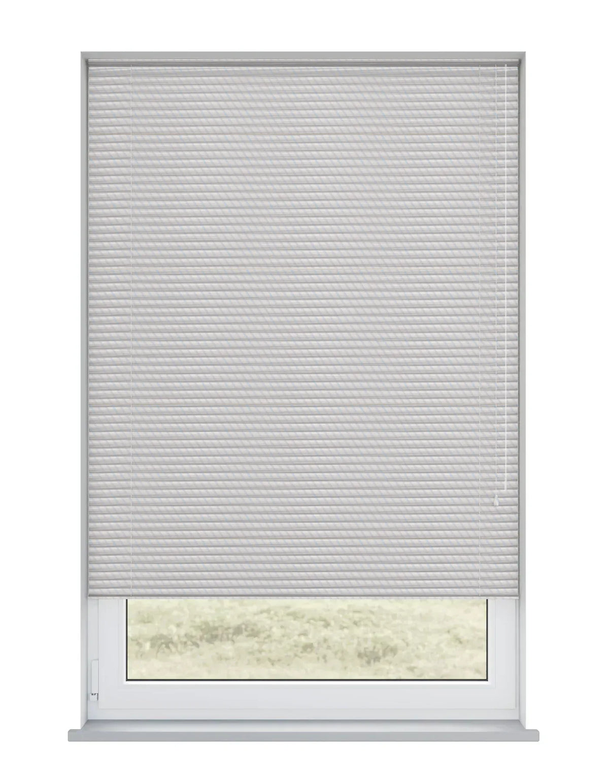 Silver Pitch Metal Venetian Blind - 25mm
