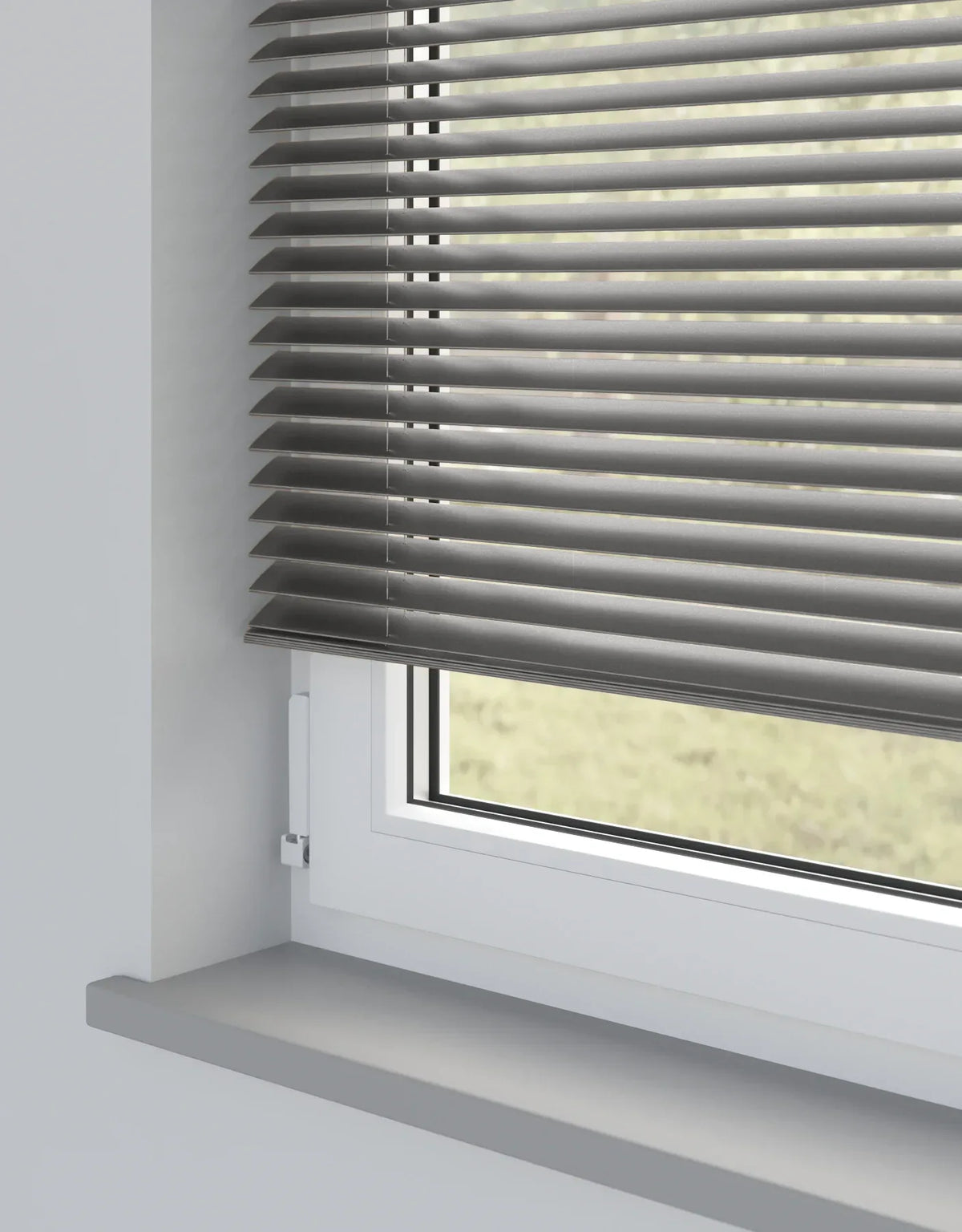 Graphite Metal Venetian Blind - 25mm