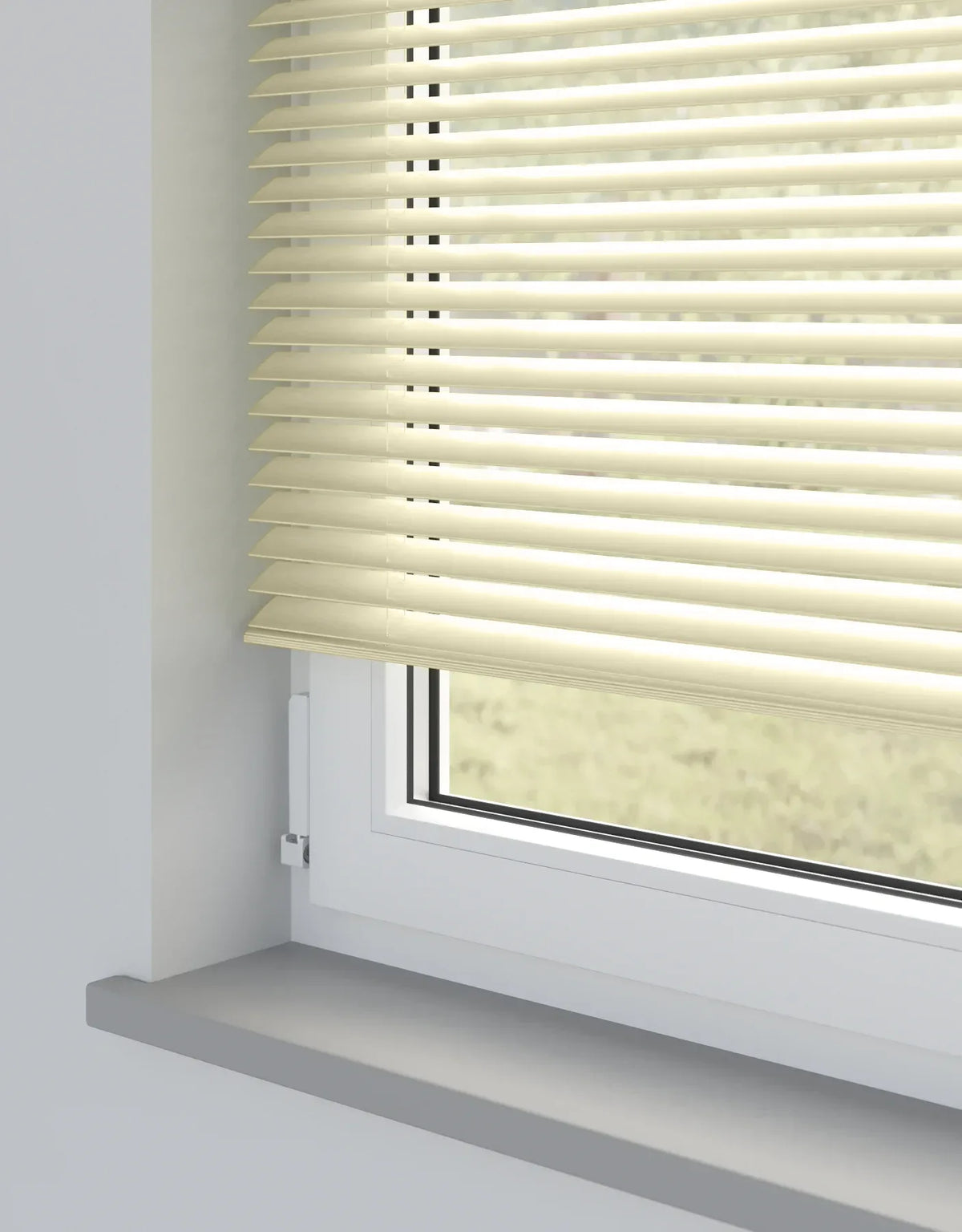 Hessian Metal Venetian Blind - 25mm