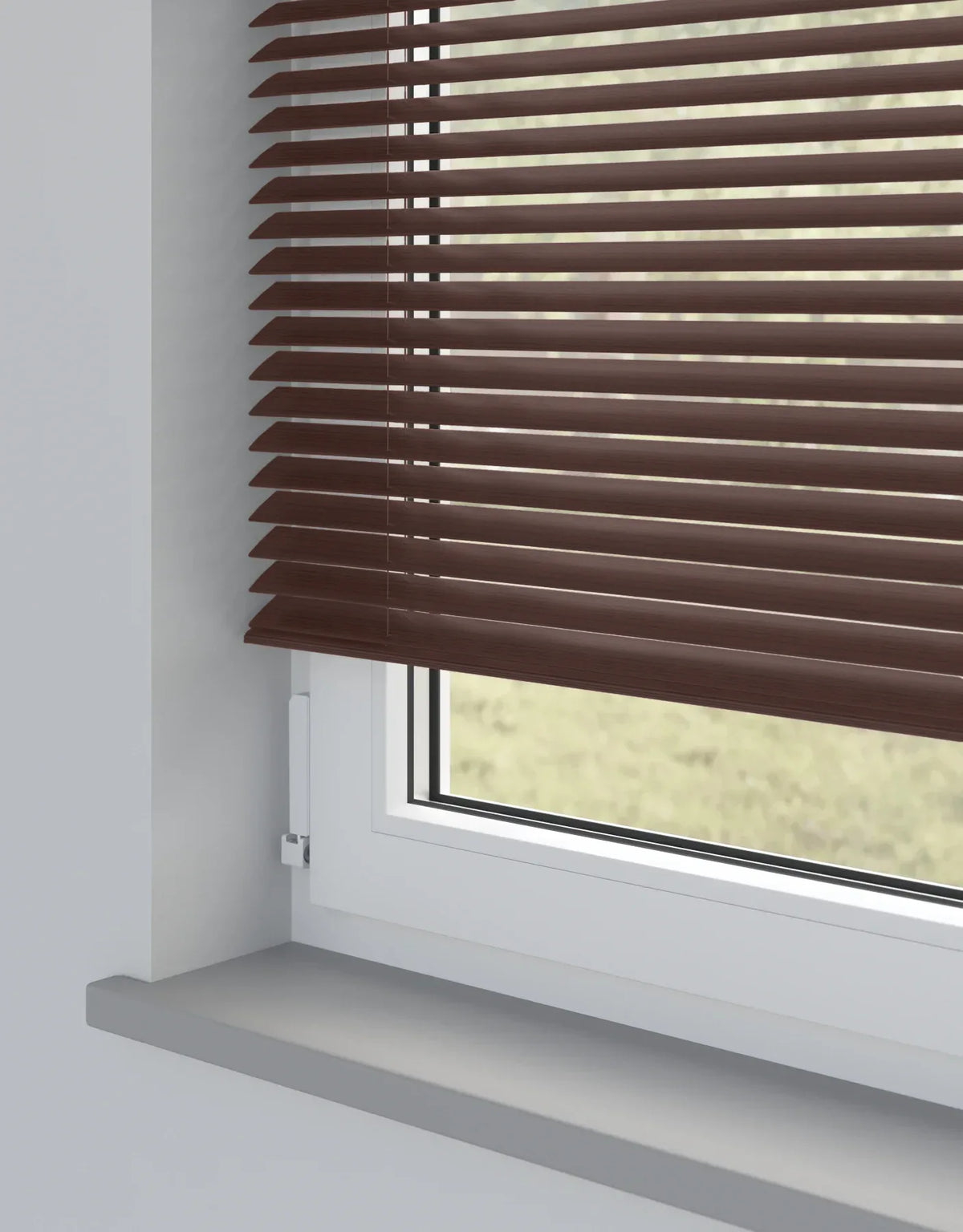 Mahogany Metal Venetian Blind - 25mm