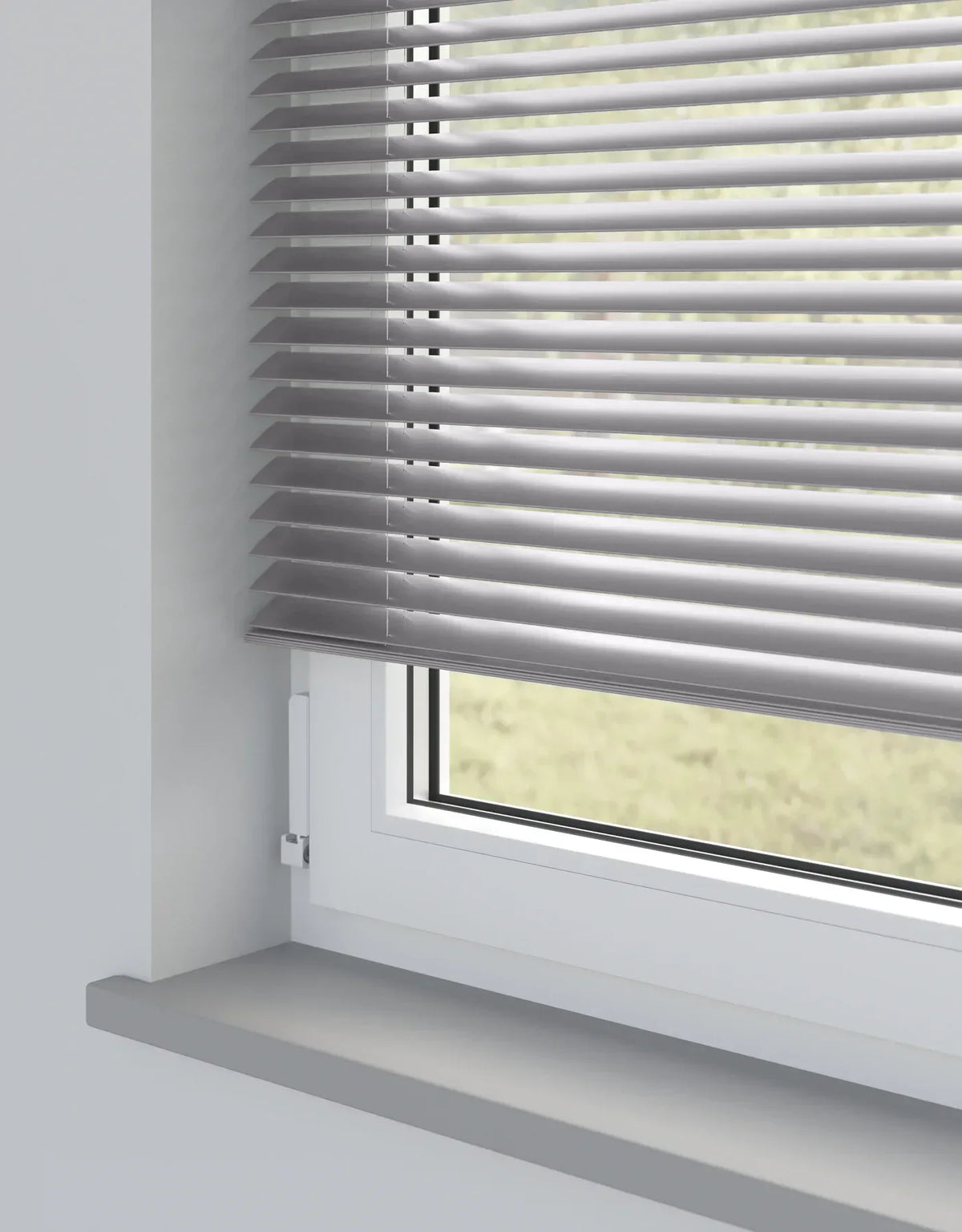 Mid Grey Metal Venetian Blind - 25mm