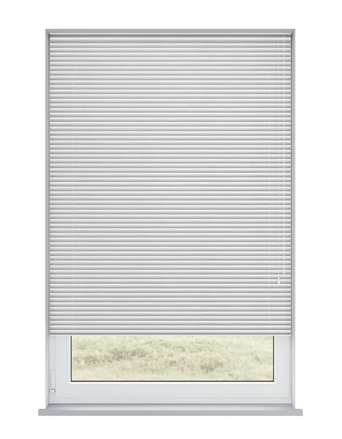 Satin Silver Metal Venetian Blind