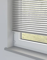 Shiny Silver Metal Venetian Blind - 25mm