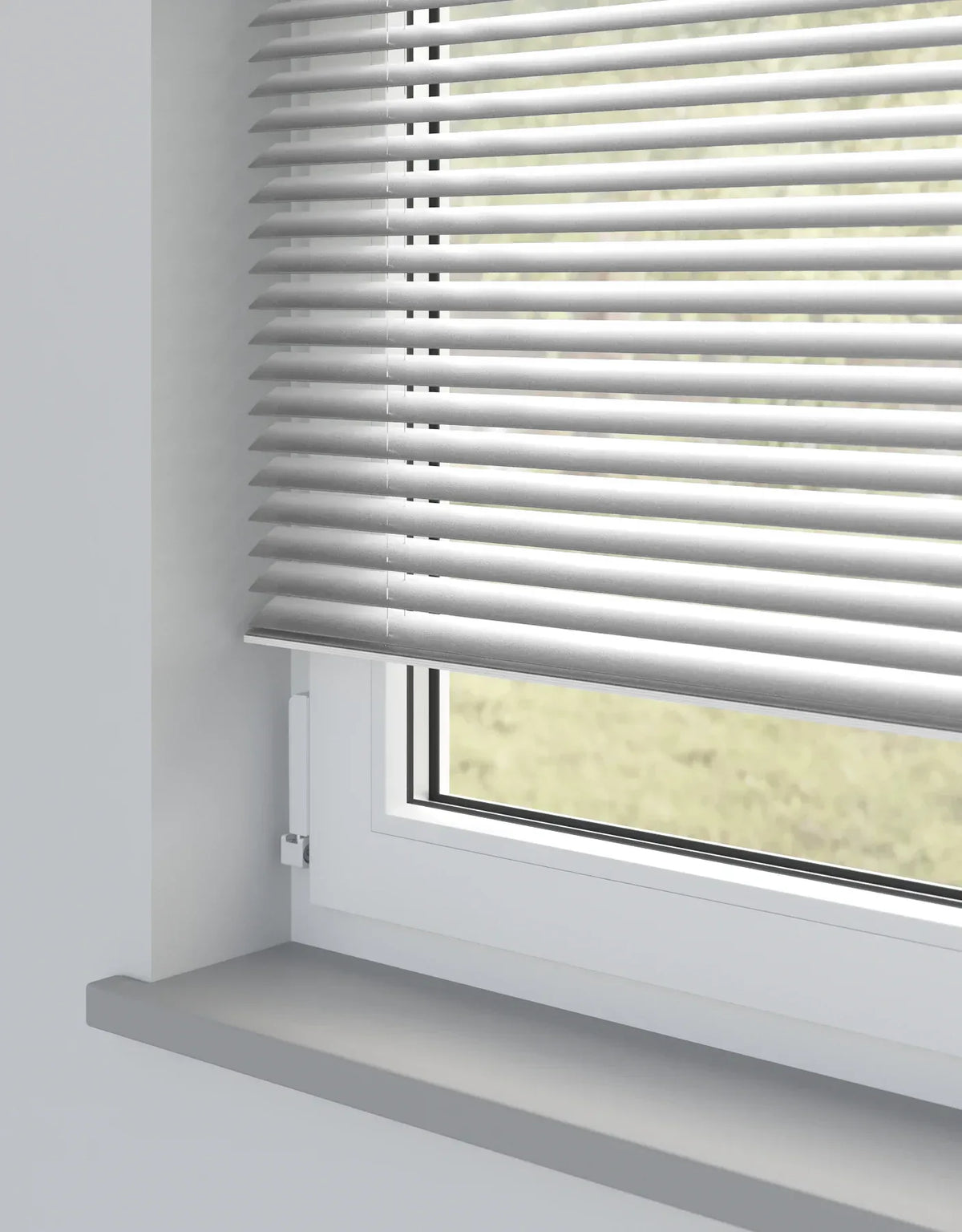 Silver Lustre Metal Venetian Blind