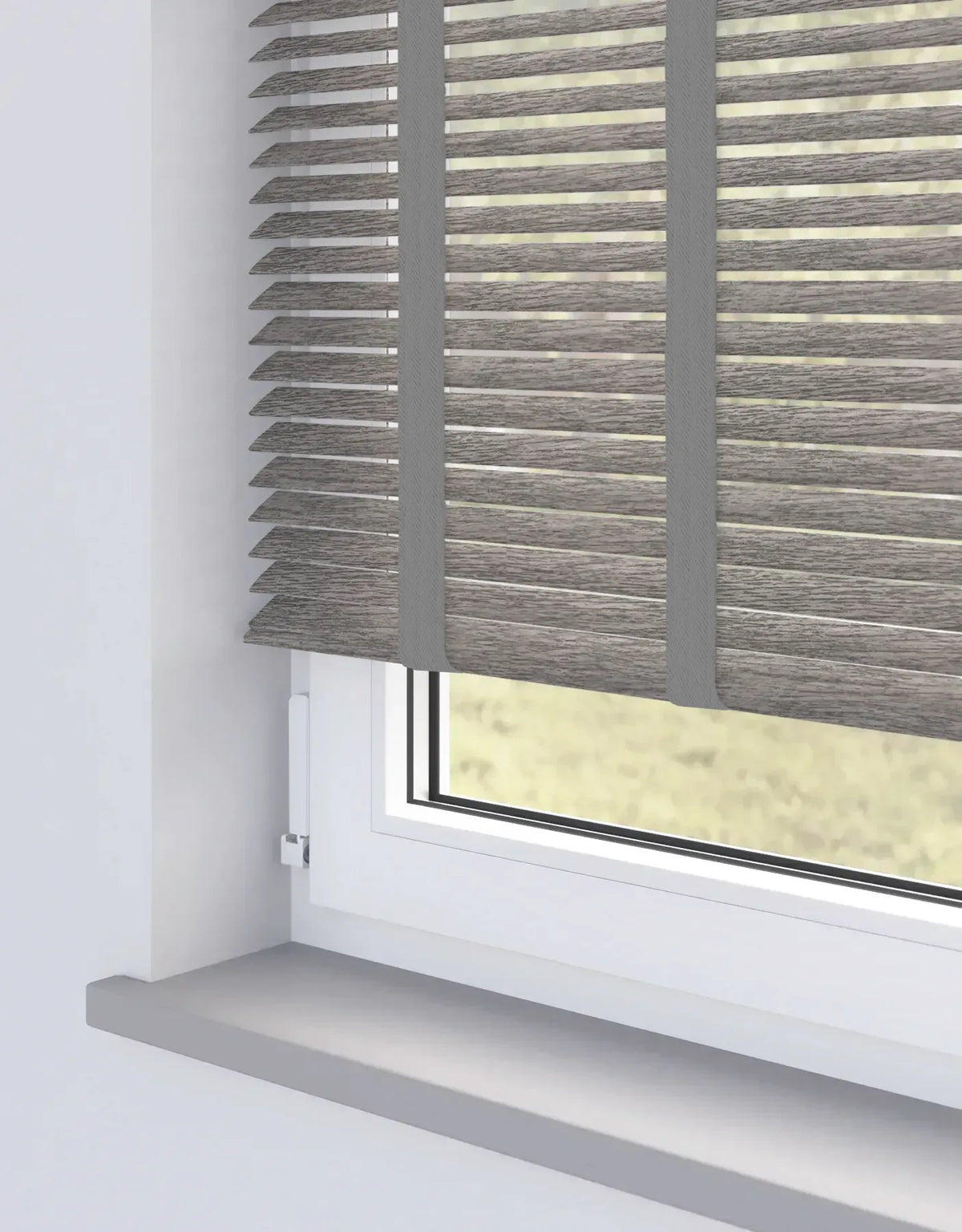 Aquawood Night Fall Faux Wooden Blind With Tape - 50mm