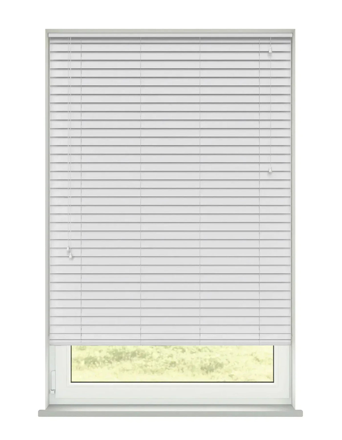 Expressions Zenith White Faux Wooden Blind - 50mm