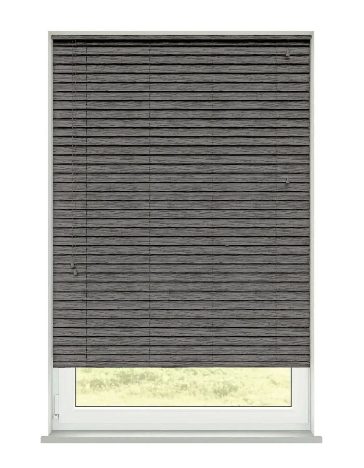Expressions Raven Black Faux Wooden Blind - 50mm